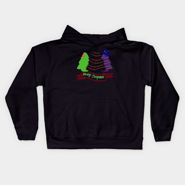 Merry Creepmas Kids Hoodie by mtucker9334